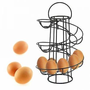 Bsimple קנייה פשוטה! למטבח/לבישול ואפייה מתקן ספירלה להחזקה של עד 18 ביצים